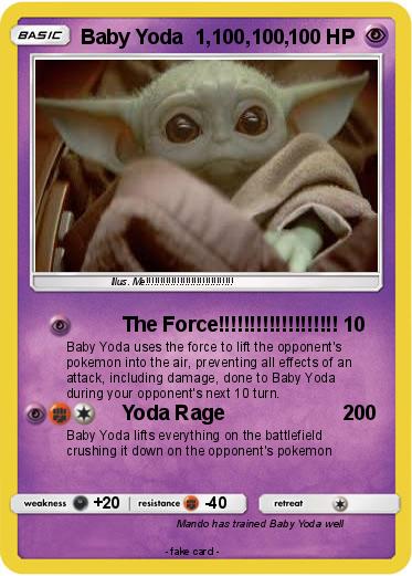 Pokemon Baby Yoda  1,100,100,
