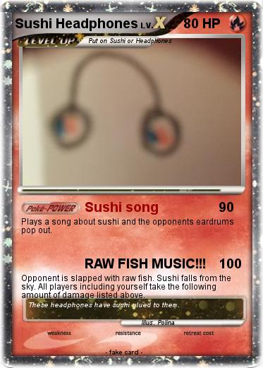 Pokemon Sushi Headphones