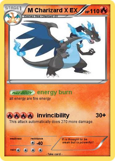 Pokemon M Charizard X EX
