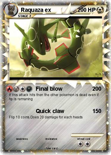 Pokemon Raquaza ex