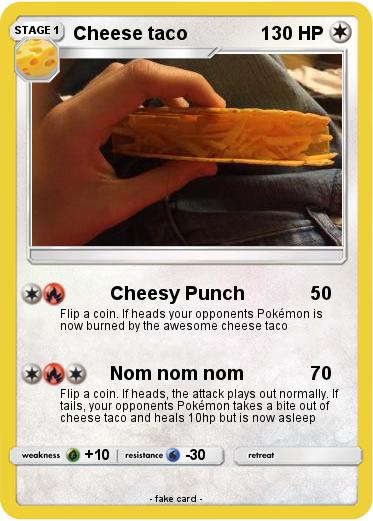 Pokemon Cheese taco