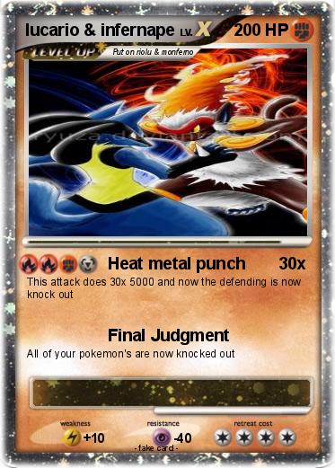 Pokemon lucario & infernape