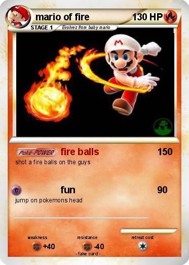 Pokemon mario of fire