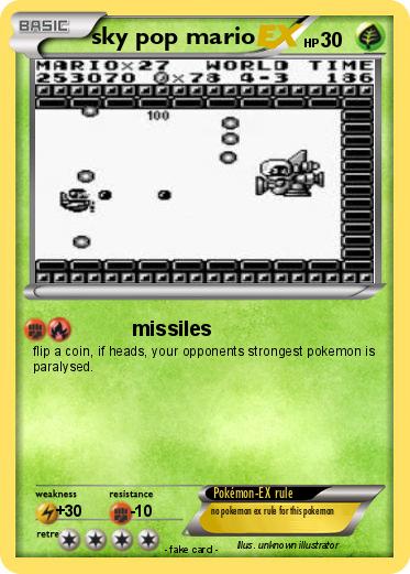 Pokemon sky pop mario