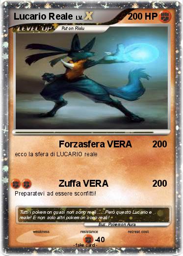 Pokemon Lucario Reale