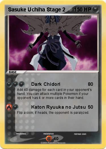 Pokemon Sasuke Uchiha Stage 2