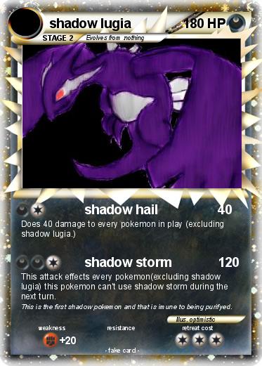 Pokemon shadow lugia
