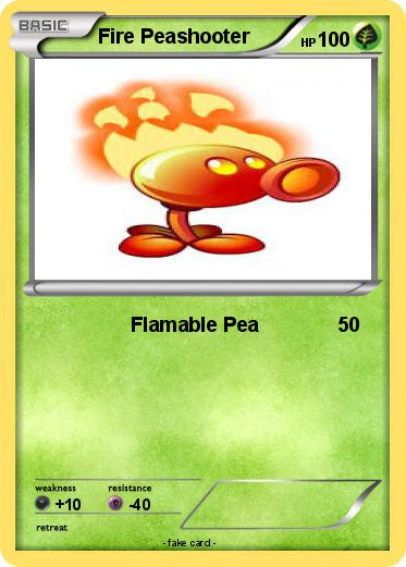 Pokemon Fire Peashooter