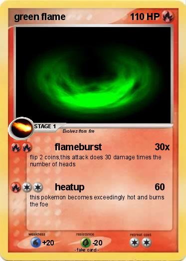 Pokemon green flame