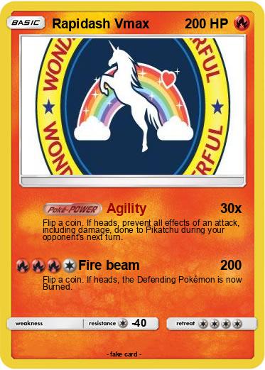 Pokemon Rapidash Vmax