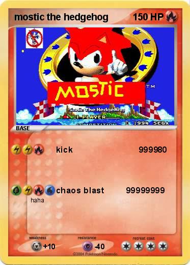 Pokemon mostic the hedgehog