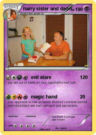 Pokemon harry sister and dader