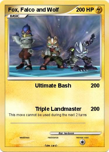 Pokemon Fox, Falco and Wolf