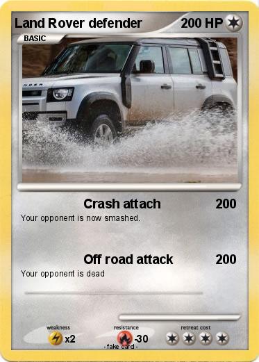 Pokemon Land Rover defender