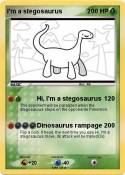 I'm a stegosaur
