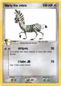 Marty the zebra