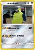 banana horse