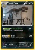 Fossil T rex
