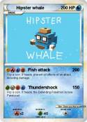 Hipster whale