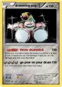 drumming pug :