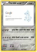 The 404 error