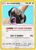 Ice cream pug