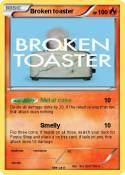 Broken toaster