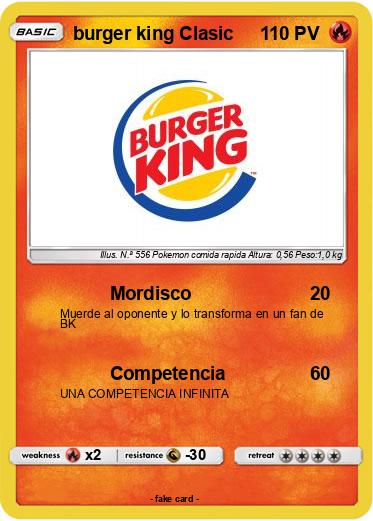 Pokemon burger king Clasic