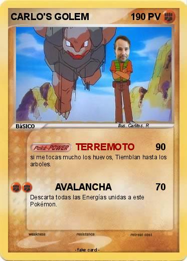 Pokemon CARLO'S GOLEM