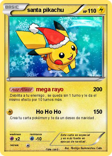 Pokemon santa pikachu