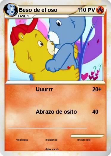 Pokemon Beso de el oso