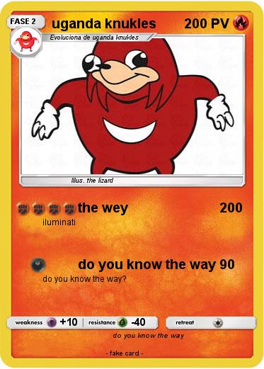 Pokemon uganda knukles