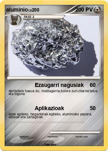 Pokemon aluminio