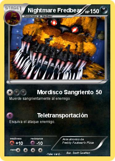 Pokemon Nightmare Fredbear