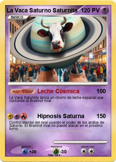 Pokemon La Vaca Saturno Saturnita
