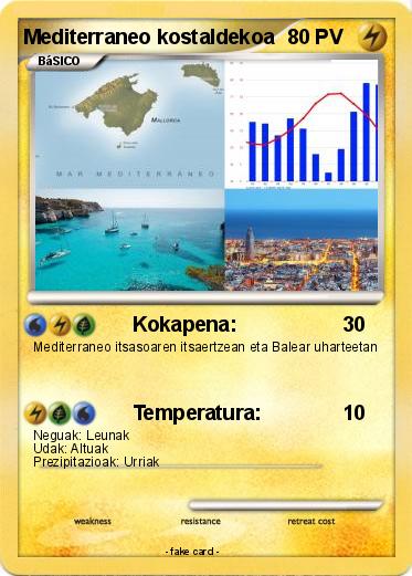 Pokemon Mediterraneo kostaldekoa