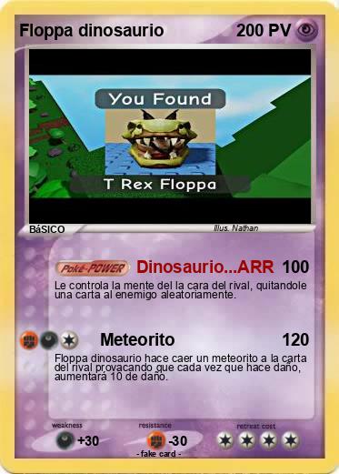 Pokemon Floppa dinosaurio