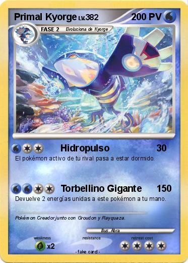 Pokemon Primal Kyorge