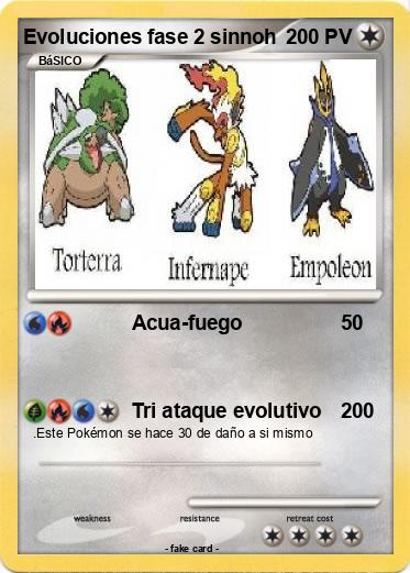 Pokemon Evoluciones fase 2 sinnoh