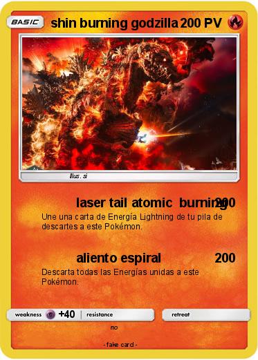 Pokemon shin burning godzilla
