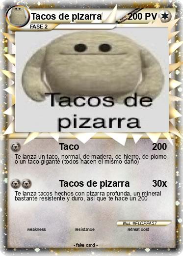 Pokemon Tacos de pizarra