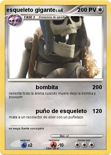 Pokemon esqueleto gigante