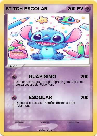 Pokemon STITCH ESCOLAR