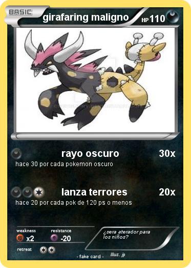 Pokemon girafaring maligno