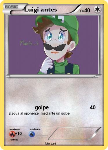 Pokemon Luigi antes