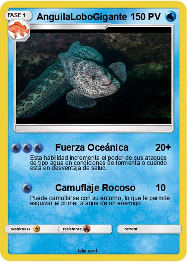Pokemon AnguilaLoboGigante