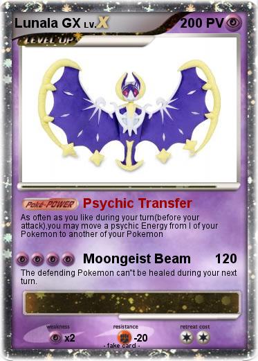 Pokemon Lunala GX
