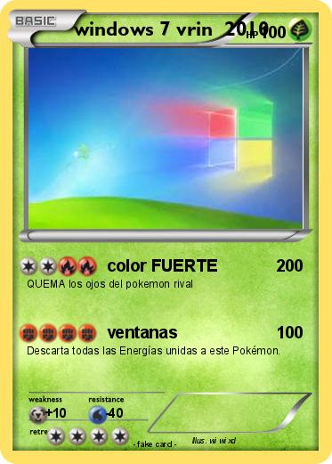 Pokemon windows 7 vrin  2010