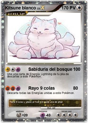 Pokemon Kitsune blanco
