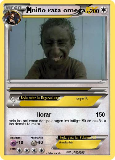 Pokemon niño rata omega